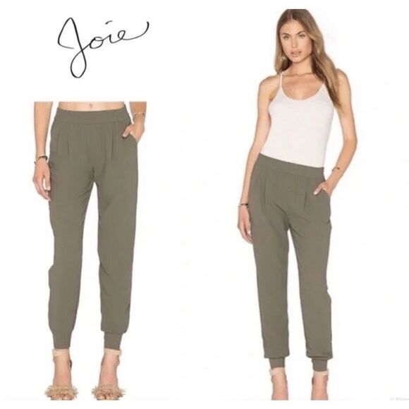 Revolve Soft‎ Joie Marquette Jogger Pants Women’s XS Cargo Pockets Green - Picture 1 of 6